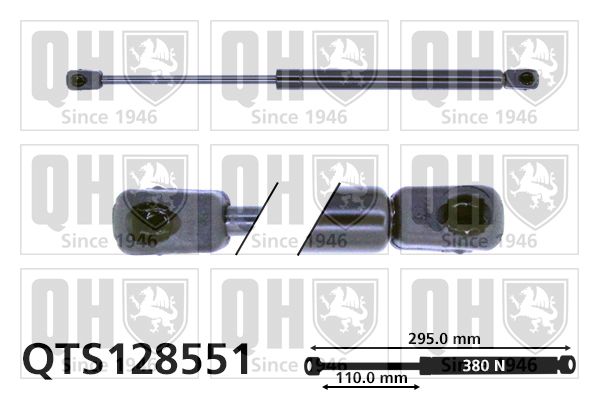 QUINTON HAZELL Газовая пружина, крышка багажник QTS128551